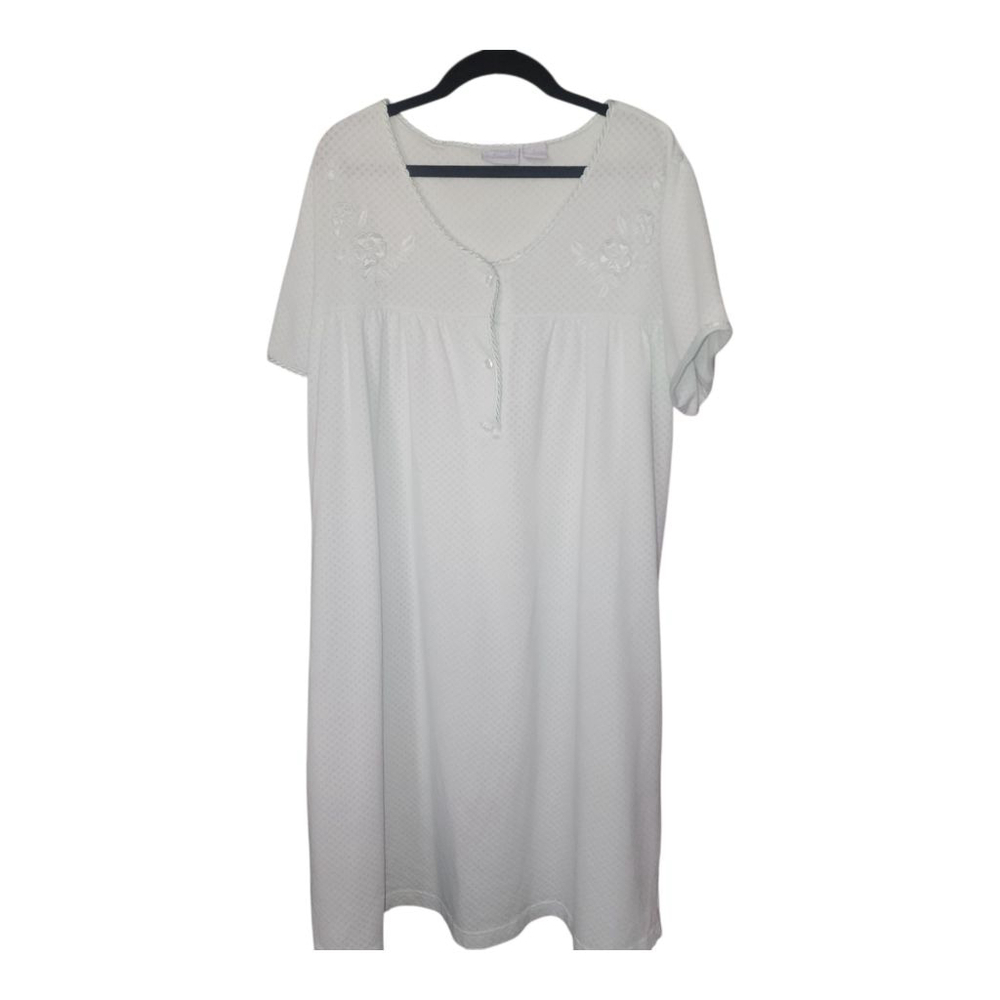 Women's Premier Intimates Nightgown Size L Light Aqua, Preowned - Excellent